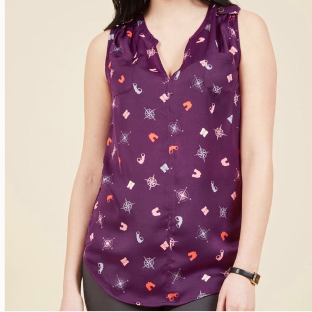 ModCloth Creative Collection top - Picture 2 of 3